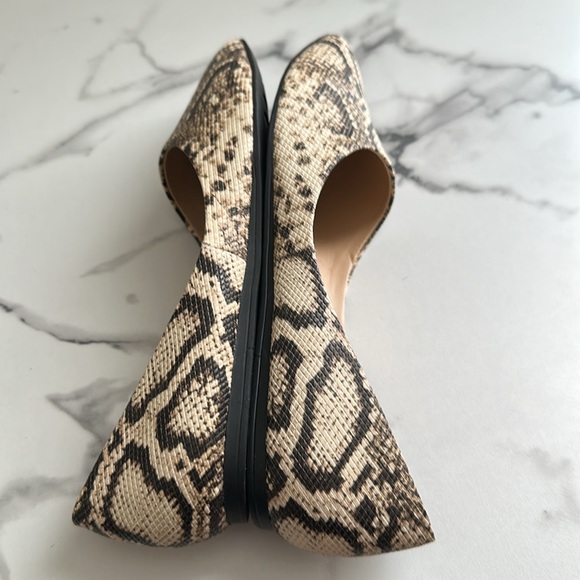 Pre owned/ Franco Sarto Snakeskin Patterned Women's Flats - Picture 13 of 15
